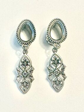 NIB Elegant Filigree Dangle Plugs / Gauges, Double Flared Sz 00g / 10mm